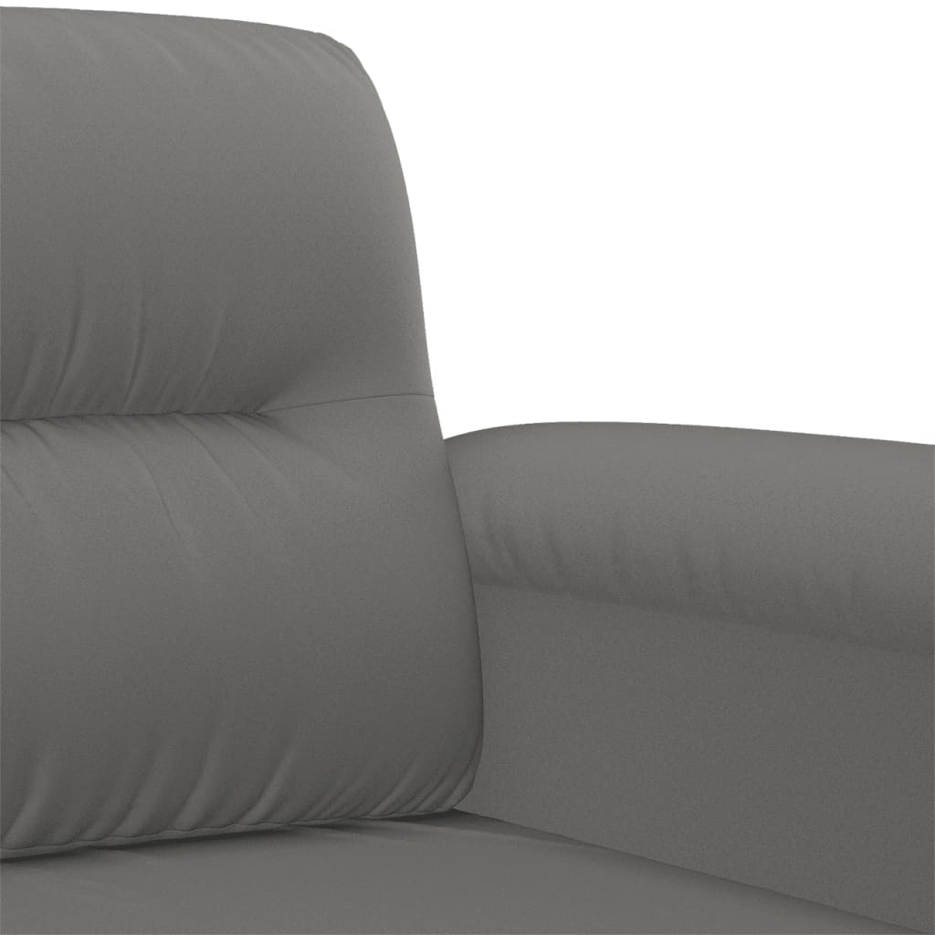 2-delige Loungeset met kussens microvezelstof donkergrijs is nu te koop bij PeponiXL, paradijselijk wonen!
