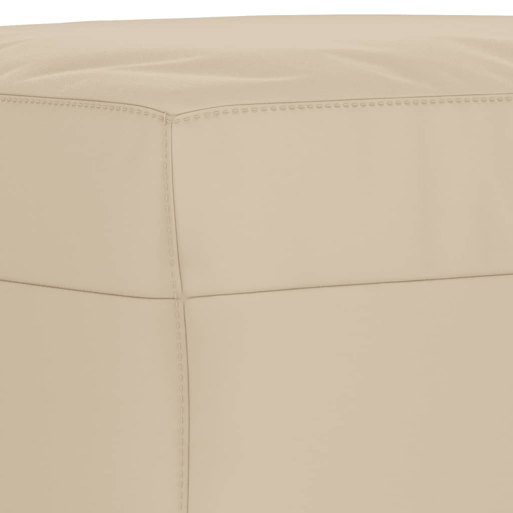 3-delige Loungeset met kussens microvezelstof crèmekleurig is nu te koop bij PeponiXL, paradijselijk wonen!