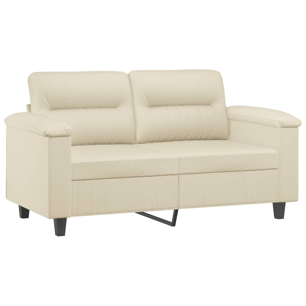 2-delige Loungeset met kussens kunstleer crème is nu te koop bij PeponiXL, paradijselijk wonen!