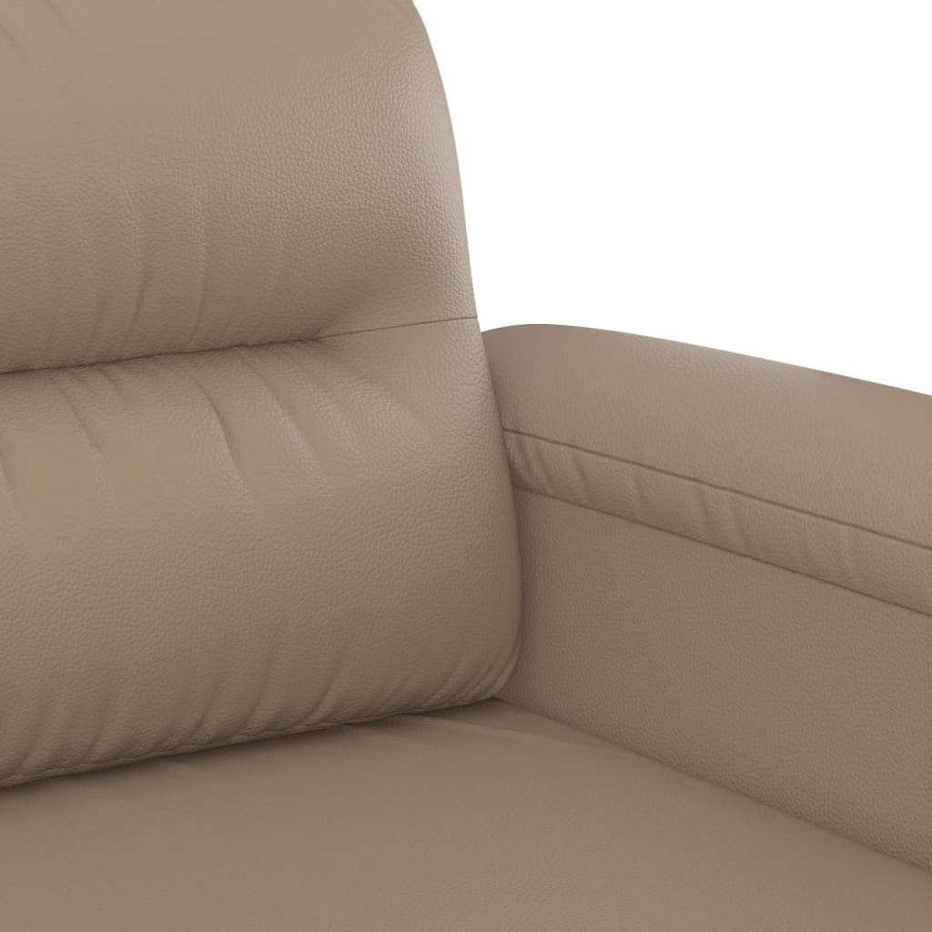 2-delige Loungeset met kussens kunstleer cappuccino is nu te koop bij PeponiXL, paradijselijk wonen!