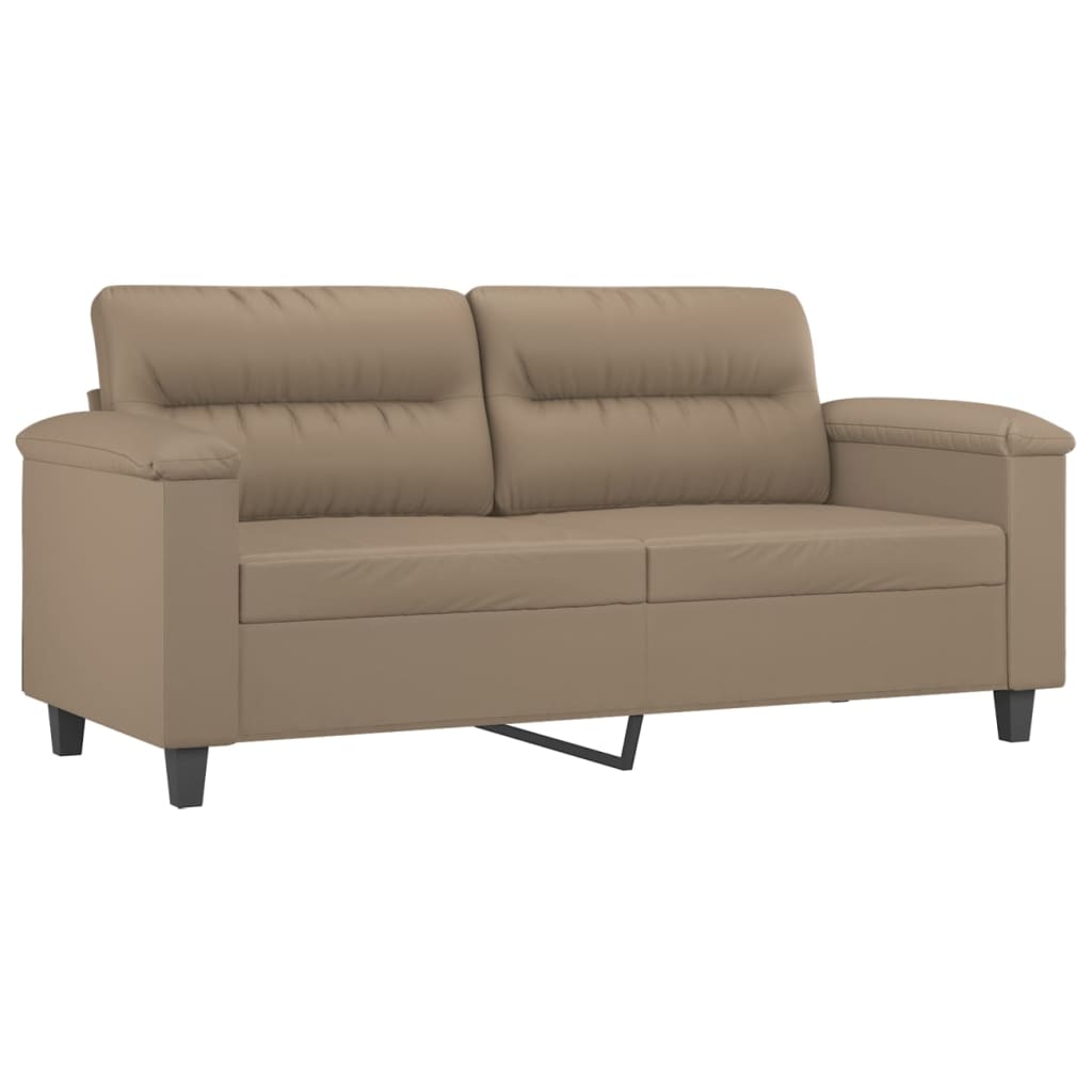 3-delige Loungeset met kussens kunstleer cappuccino is nu te koop bij PeponiXL, paradijselijk wonen!