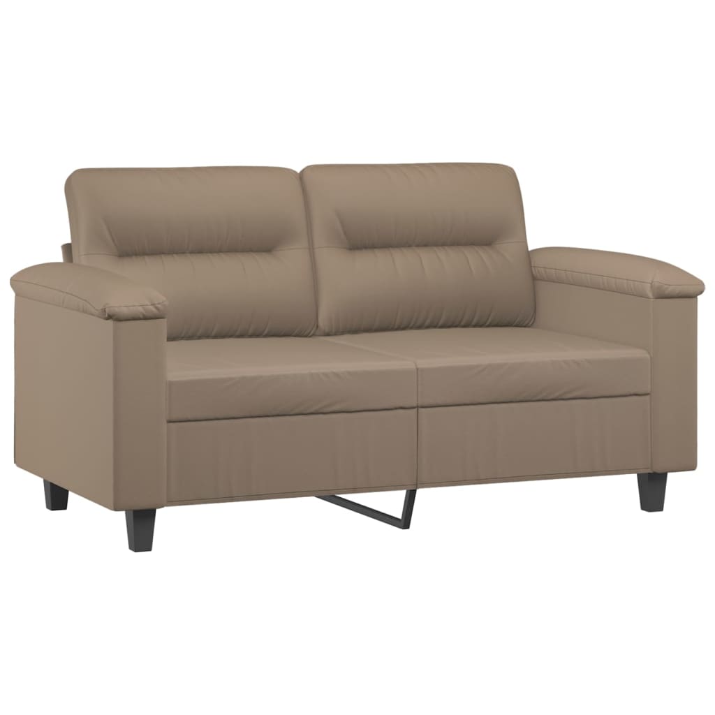 2-delige Loungeset met kussens kunstleer cappuccinokleurig is nu te koop bij PeponiXL, paradijselijk wonen!