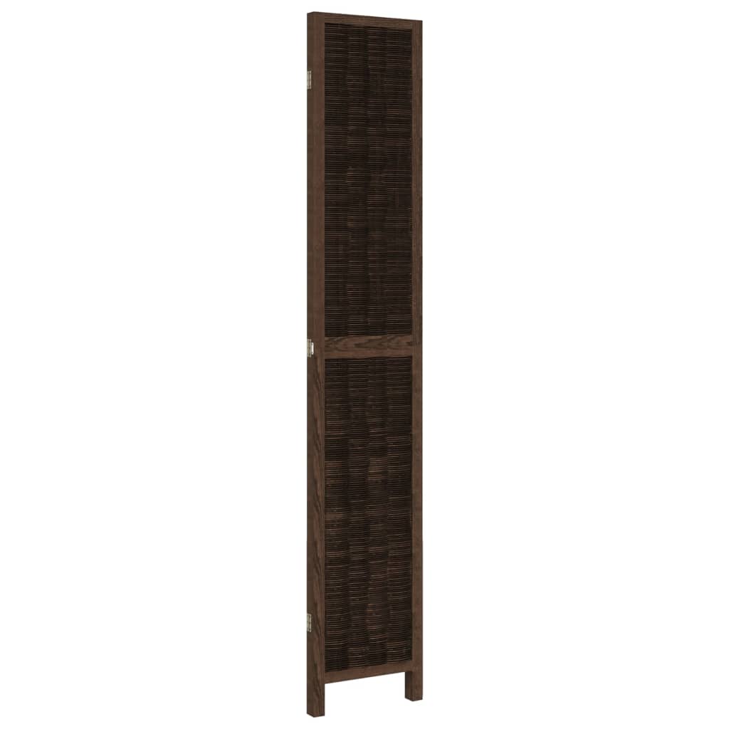 Kamerscherm met 3 panelen massief paulowniahout donkerbruin is nu te koop bij PeponiXL, paradijselijk wonen!