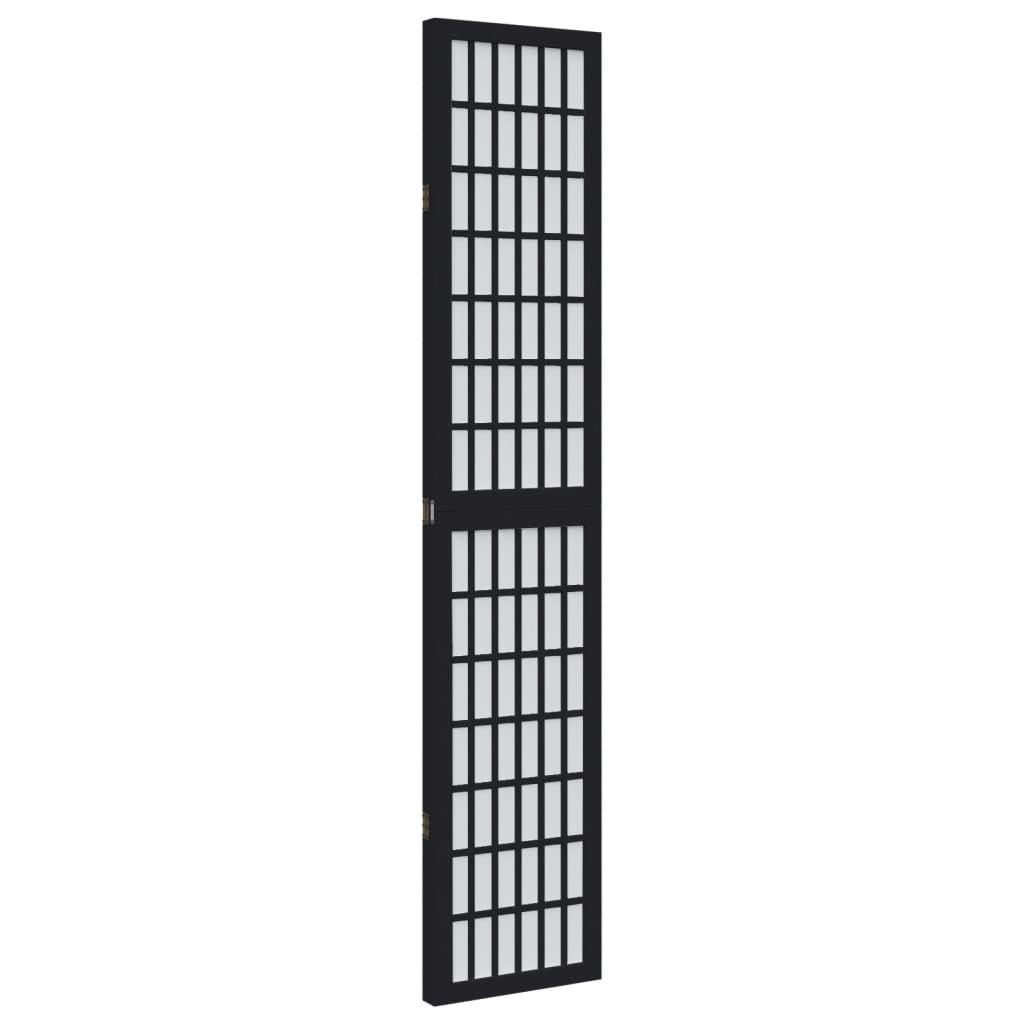 Kamerscherm met 3 panelen massief paulowniahout zwart is nu te koop bij PeponiXL, paradijselijk wonen!