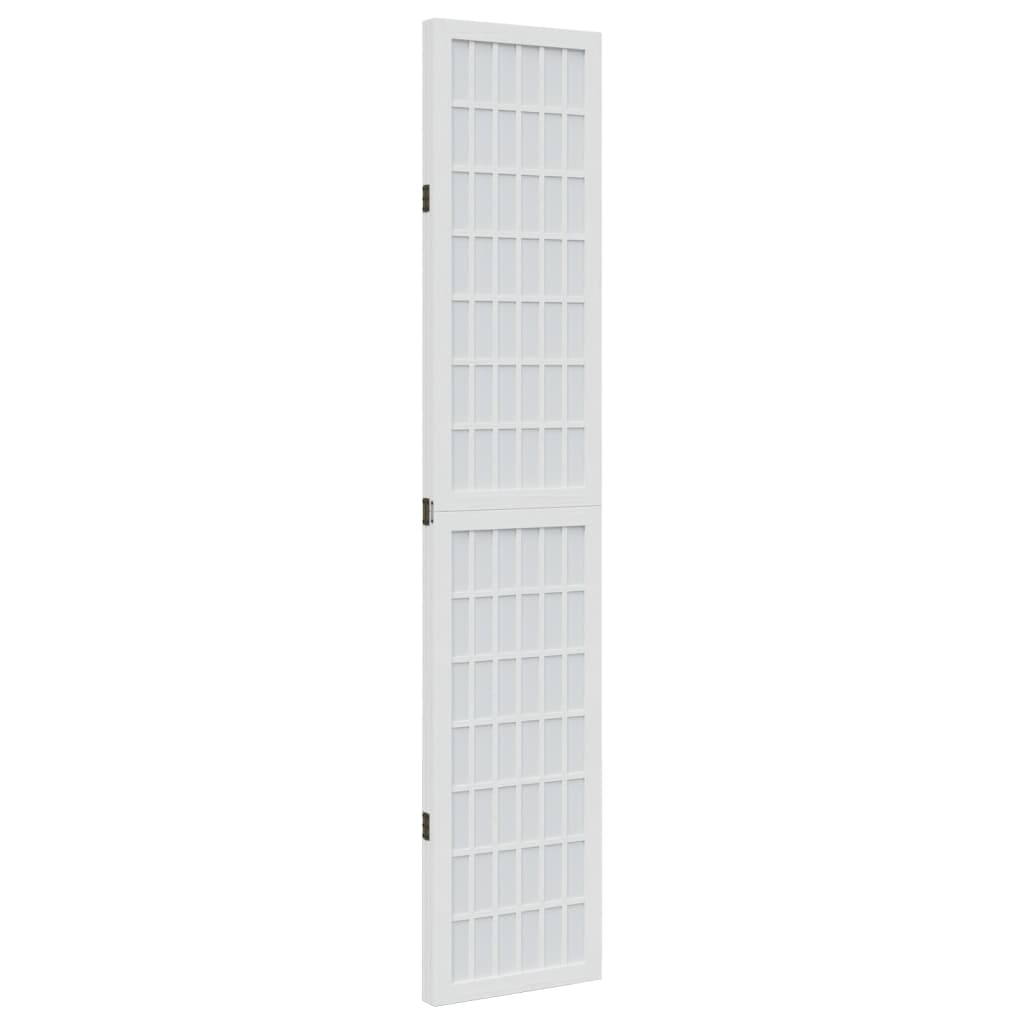 Kamerscherm met 3 panelen massief paulowniahout wit is nu te koop bij PeponiXL, paradijselijk wonen!