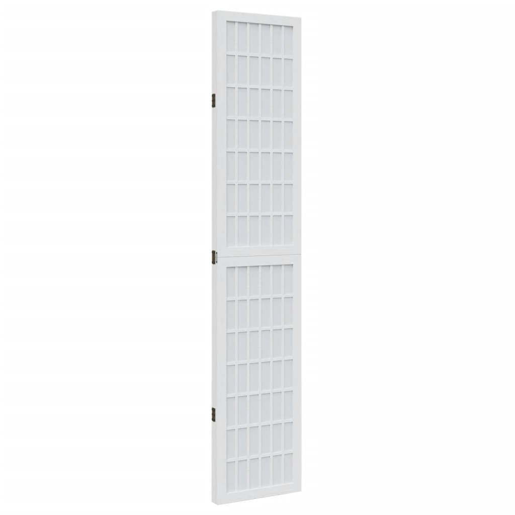 Kamerscherm met 3 panelen massief paulowniahout wit is nu te koop bij PeponiXL, paradijselijk wonen!