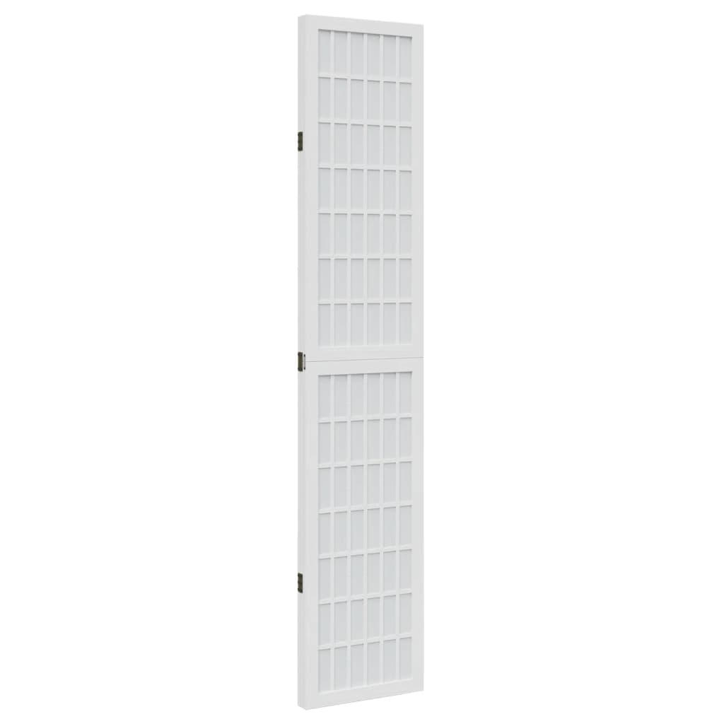 Kamerscherm met 3 panelen massief paulowniahout wit is nu te koop bij PeponiXL, paradijselijk wonen!
