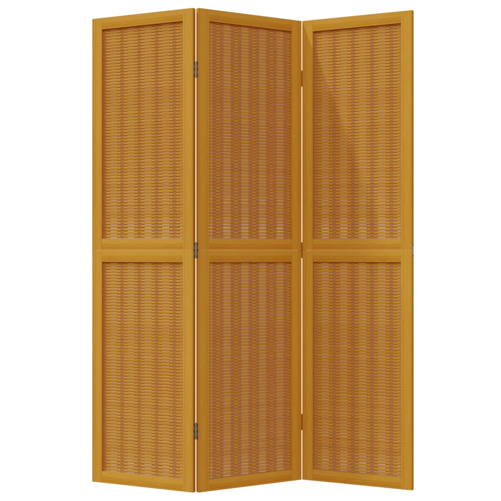 Kamerscherm met 3 panelen massief paulowniahout bruin is nu te koop bij PeponiXL, paradijselijk wonen!
