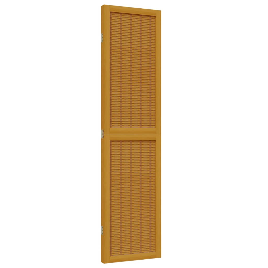 Kamerscherm met 3 panelen massief paulowniahout bruin is nu te koop bij PeponiXL, paradijselijk wonen!