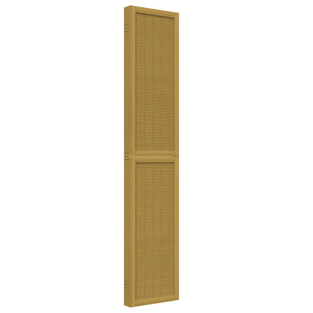 Kamerscherm met 5 panelen massief paulowniahout bruin is nu te koop bij PeponiXL, paradijselijk wonen!