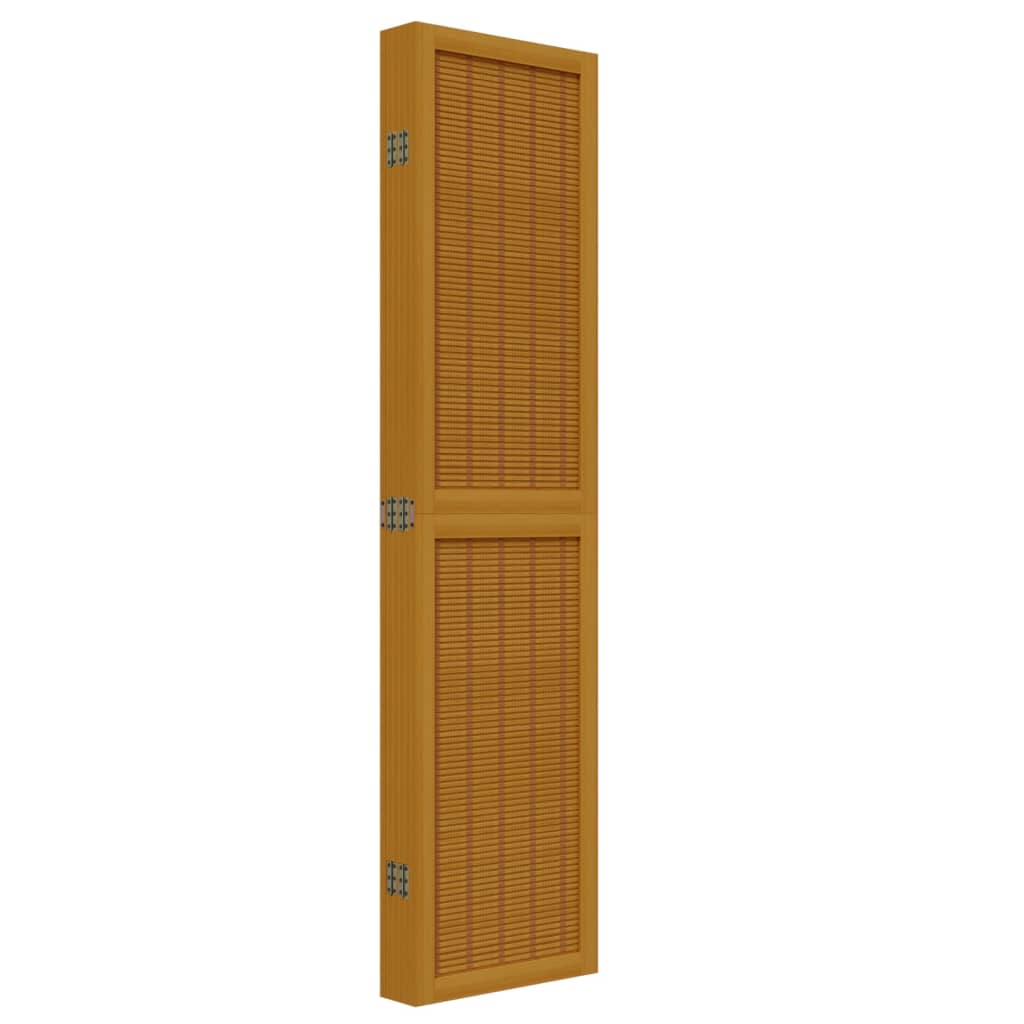 Kamerscherm met 6 panelen massief paulowniahout bruin is nu te koop bij PeponiXL, paradijselijk wonen!