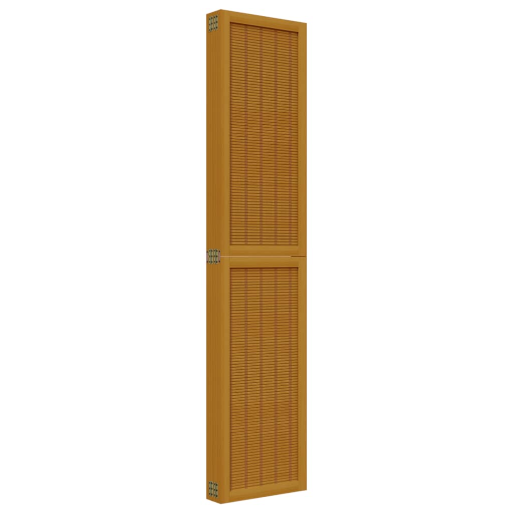 Kamerscherm met 6 panelen massief paulowniahout bruin is nu te koop bij PeponiXL, paradijselijk wonen!