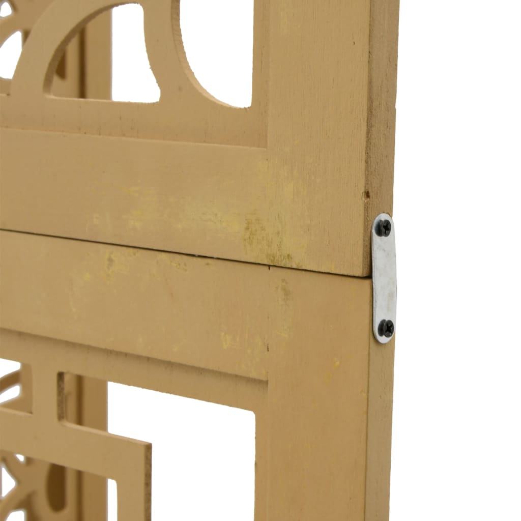 Kamerscherm met 5 panelen massief paulowniahout bruin is nu te koop bij PeponiXL, paradijselijk wonen!