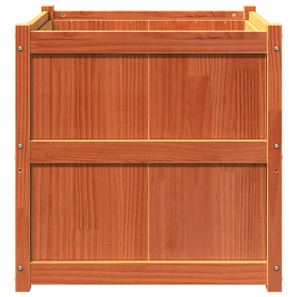 Plantenbak 70x70x70 cm massief grenenhout wasbruin is nu te koop bij PeponiXL, paradijselijk wonen!