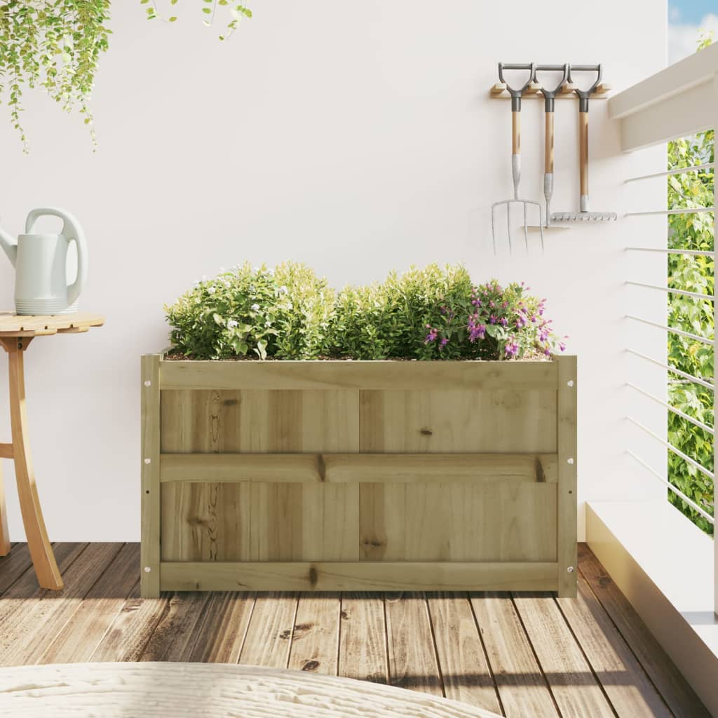 Plantenbak 90x50x50 cm geïmpregneerd grenenhout is nu te koop bij PeponiXL, paradijselijk wonen!