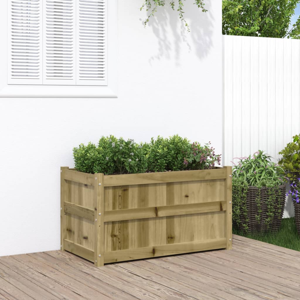 Plantenbak 90x50x50 cm geïmpregneerd grenenhout is nu te koop bij PeponiXL, paradijselijk wonen!