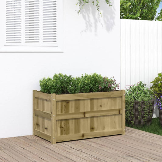 Plantenbak 90x50x50 cm geïmpregneerd grenenhout is nu te koop bij PeponiXL, paradijselijk wonen!