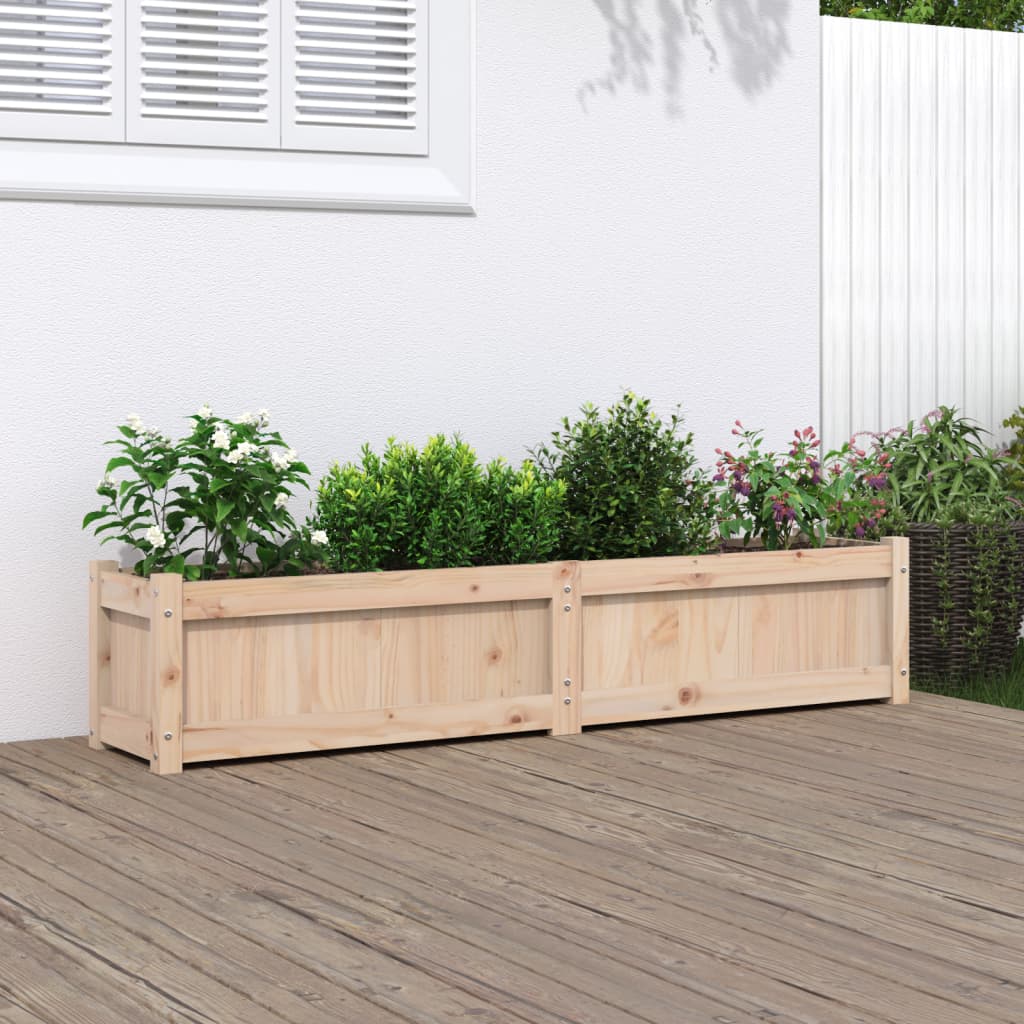 Plantenbak 150x31x31 cm massief grenenhout is nu te koop bij PeponiXL, paradijselijk wonen!