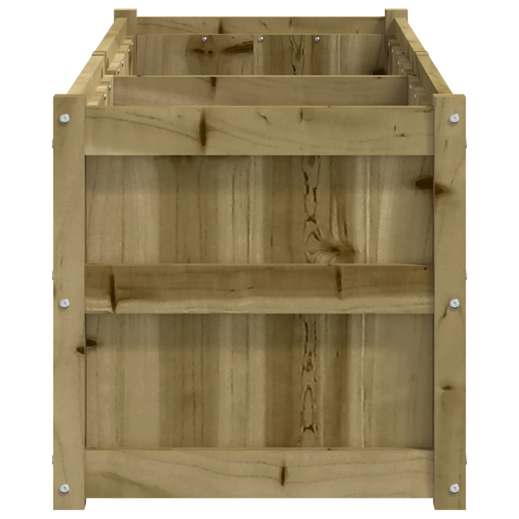 Plantenbak 150x50x50 cm geïmpregneerd grenenhout is nu te koop bij PeponiXL, paradijselijk wonen!