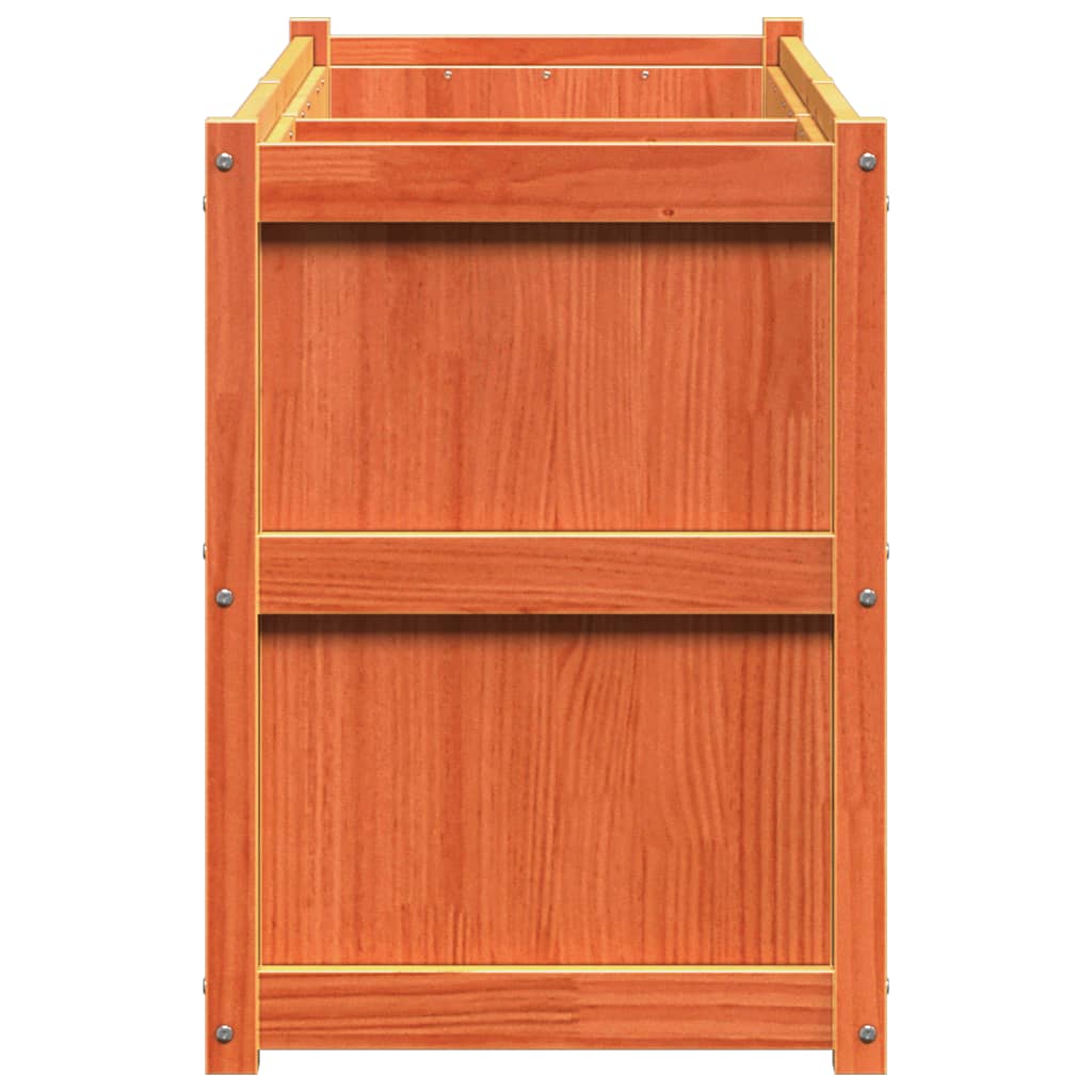 Plantenbak 150x50x70 cm massief grenenhout wasbruin is nu te koop bij PeponiXL, paradijselijk wonen!