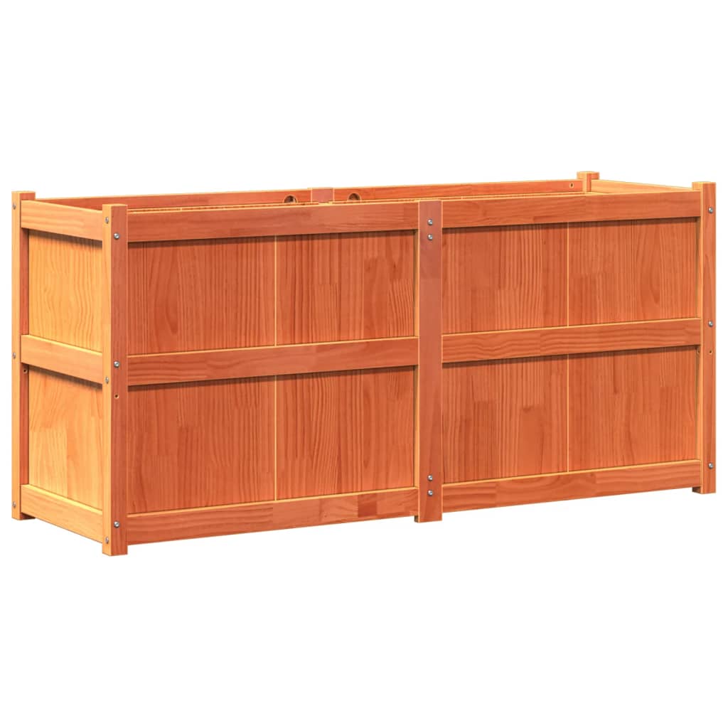 Plantenbak 150x50x70 cm massief grenenhout wasbruin is nu te koop bij PeponiXL, paradijselijk wonen!