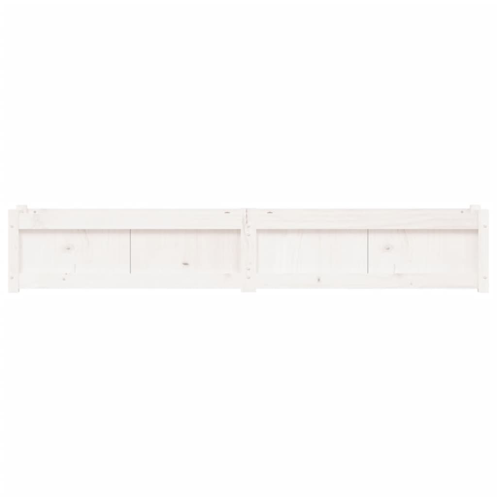 Plantenbak 180x31x31 cm massief grenenhout wit is nu te koop bij PeponiXL, paradijselijk wonen!