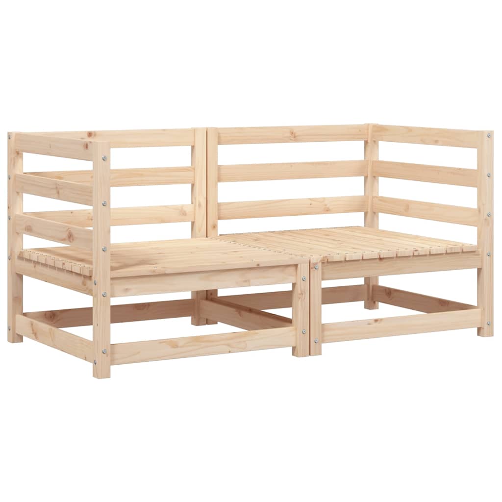 Tuinhoekbank 2 st 70x70x67 cm massief grenenhout is nu te koop bij PeponiXL, paradijselijk wonen!