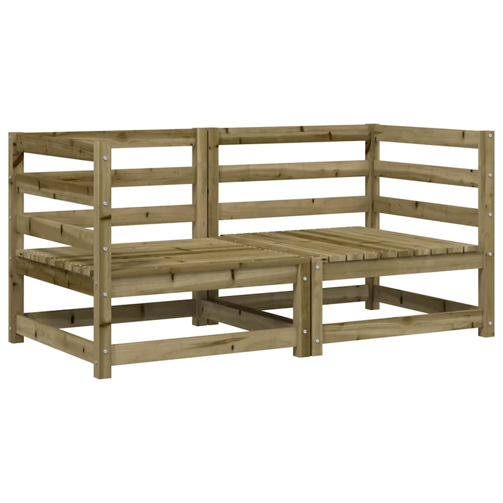 Tuinhoekbanken 2 st 70x70x67 cm geïmpregneerd grenenhout is nu te koop bij PeponiXL, paradijselijk wonen!