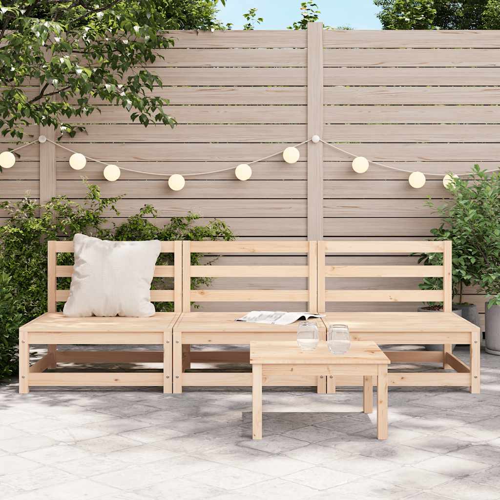 Tuinbank zonder armleuningen 3 st 70x70x67 cm grenenhout is nu te koop bij PeponiXL, paradijselijk wonen!