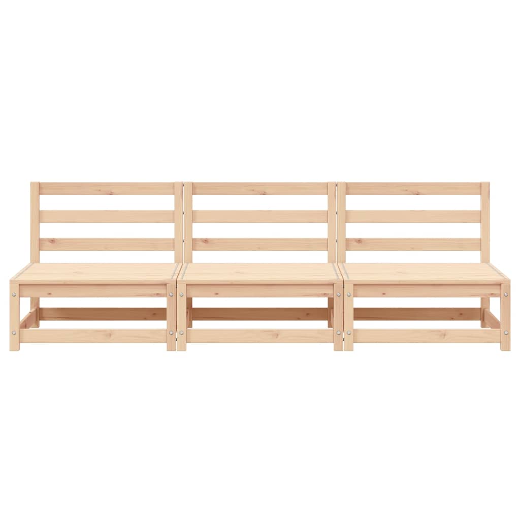 Tuinbank zonder armleuningen 3 st 70x70x67 cm grenenhout is nu te koop bij PeponiXL, paradijselijk wonen!