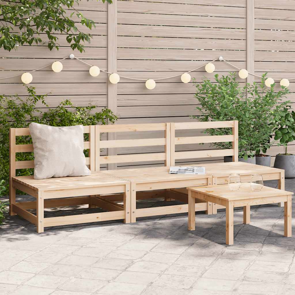 Tuinbank zonder armleuningen 3 st 70x70x67 cm grenenhout is nu te koop bij PeponiXL, paradijselijk wonen!