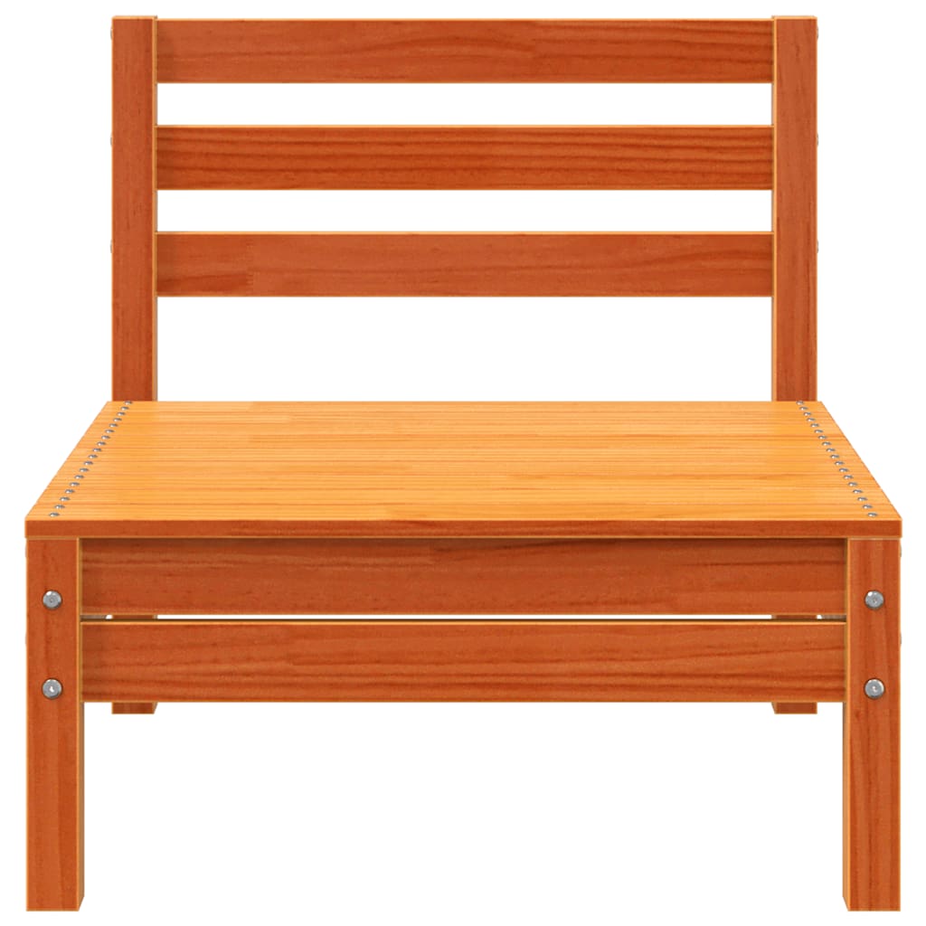 Tuinbanken 4 st zonder armleuning massief grenenhout wasbruin is nu te koop bij PeponiXL, paradijselijk wonen!
