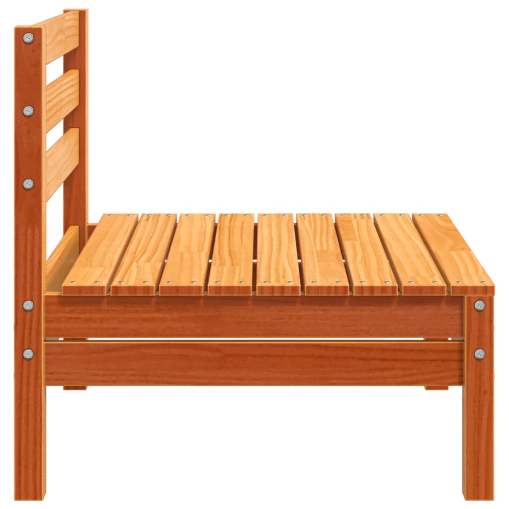 Tuinbanken 4 st zonder armleuning massief grenenhout wasbruin is nu te koop bij PeponiXL, paradijselijk wonen!