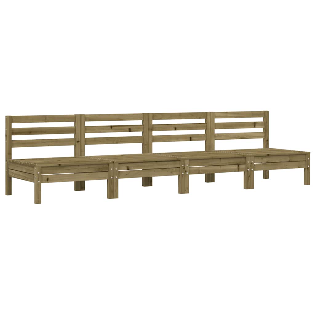 Tuinbanken 4 st zonder armleuning geïmpregneerd grenenhout is nu te koop bij PeponiXL, paradijselijk wonen!