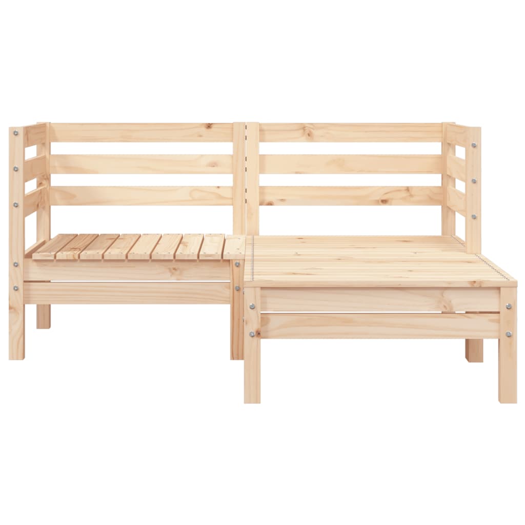 Tuinbank 2-zits met voetenbank massief grenenhout is nu te koop bij PeponiXL, paradijselijk wonen!