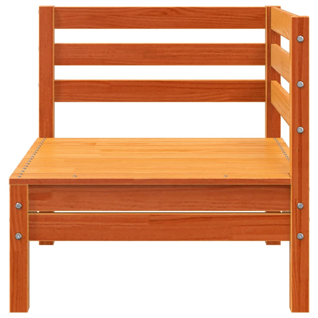 Tuinbank 2-zits met voetenbank massief grenenhout wasbruin is nu te koop bij PeponiXL, paradijselijk wonen!