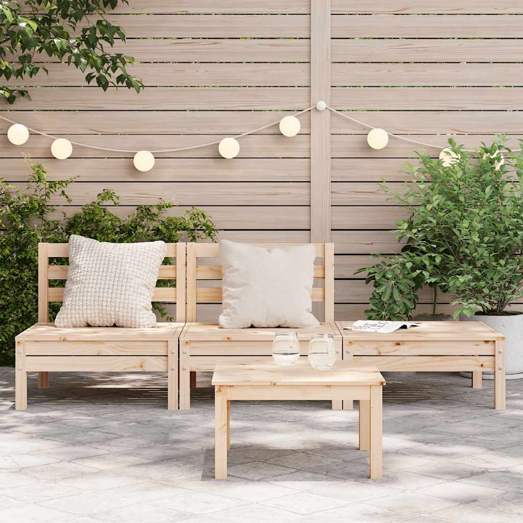 Tuinbank 3-zits massief grenenhout is nu te koop bij PeponiXL, paradijselijk wonen!