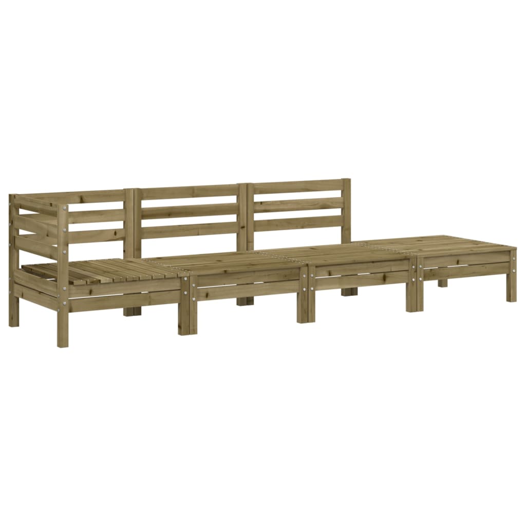 Tuinbank 4-zits geïmpregneerd grenenhout is nu te koop bij PeponiXL, paradijselijk wonen!