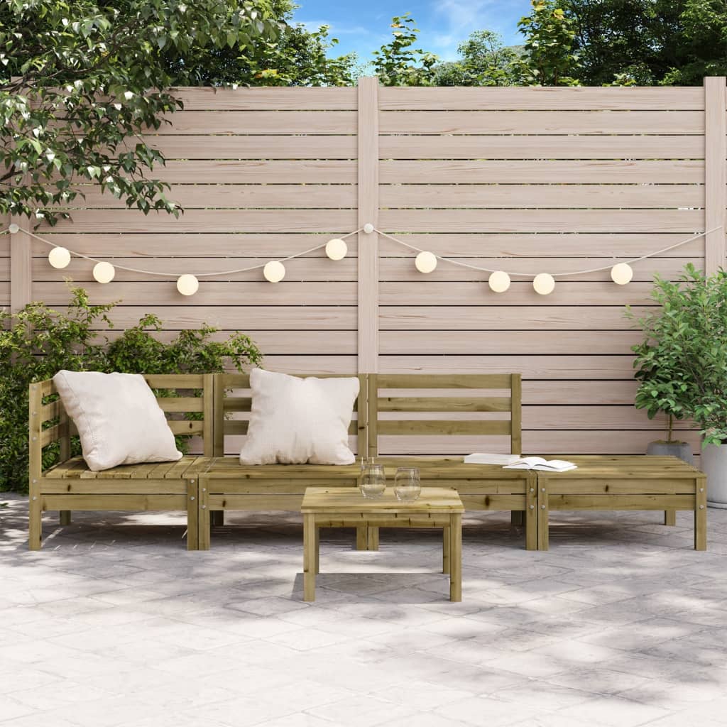 Tuinbank 4-zits geïmpregneerd grenenhout is nu te koop bij PeponiXL, paradijselijk wonen!