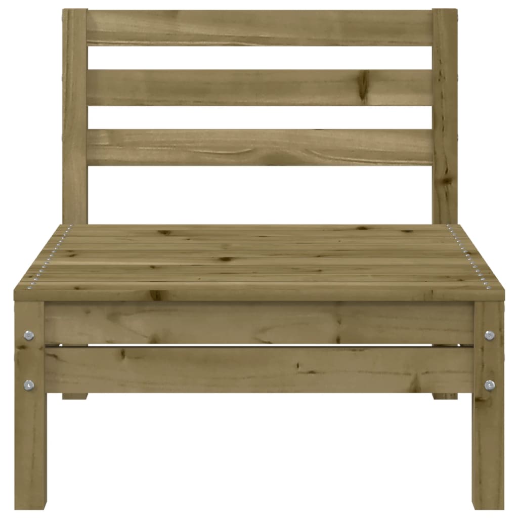 Tuinbank 3-zits met voetenbank geïmpregneerd hout wasbruin is nu te koop bij PeponiXL, paradijselijk wonen!