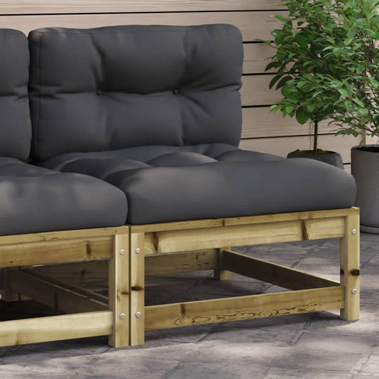 Tuinbank zonder armleuningen met kussens hout is nu te koop bij PeponiXL, paradijselijk wonen!