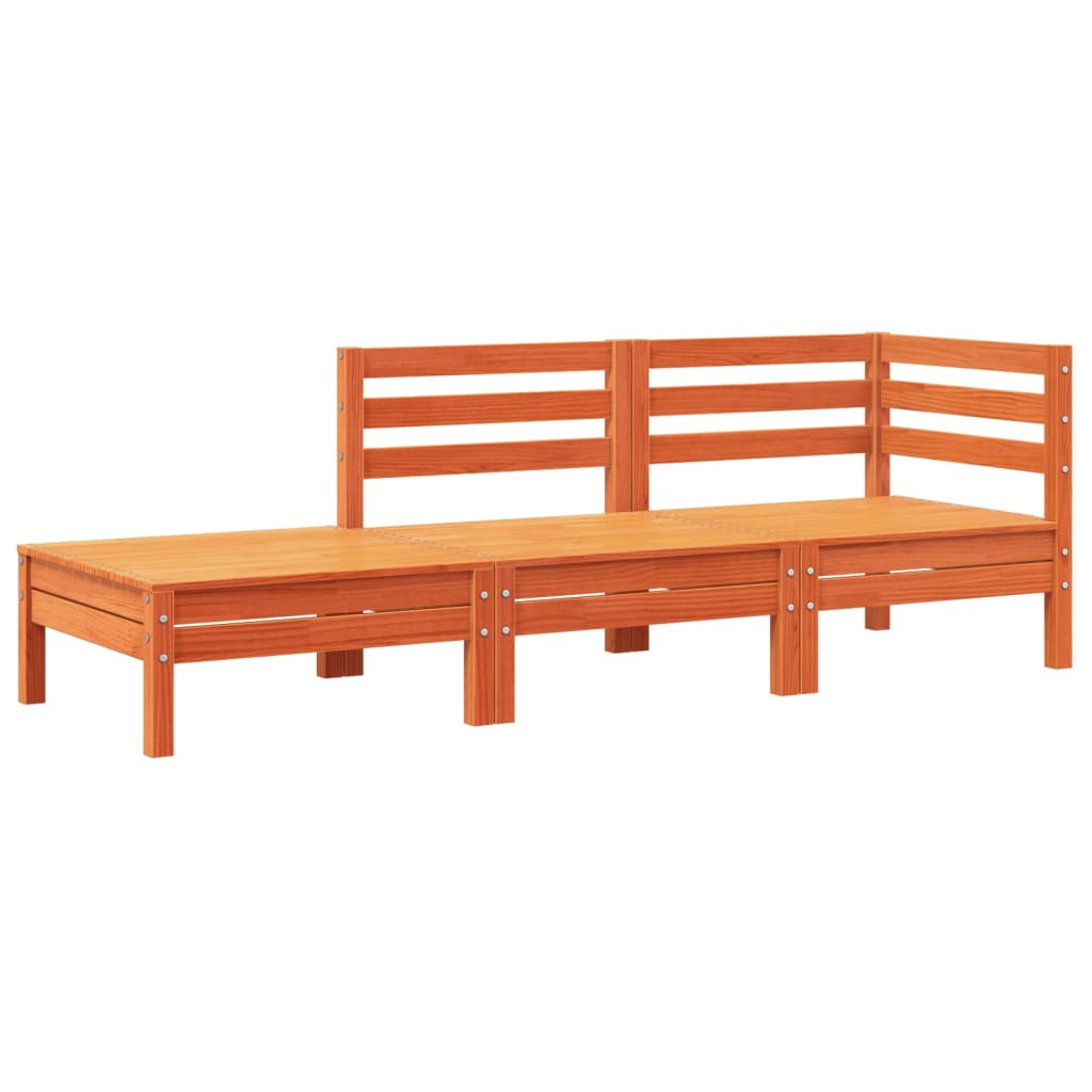 Tuinbank met kussens en voetenbank massief grenenhout is nu te koop bij PeponiXL, paradijselijk wonen!