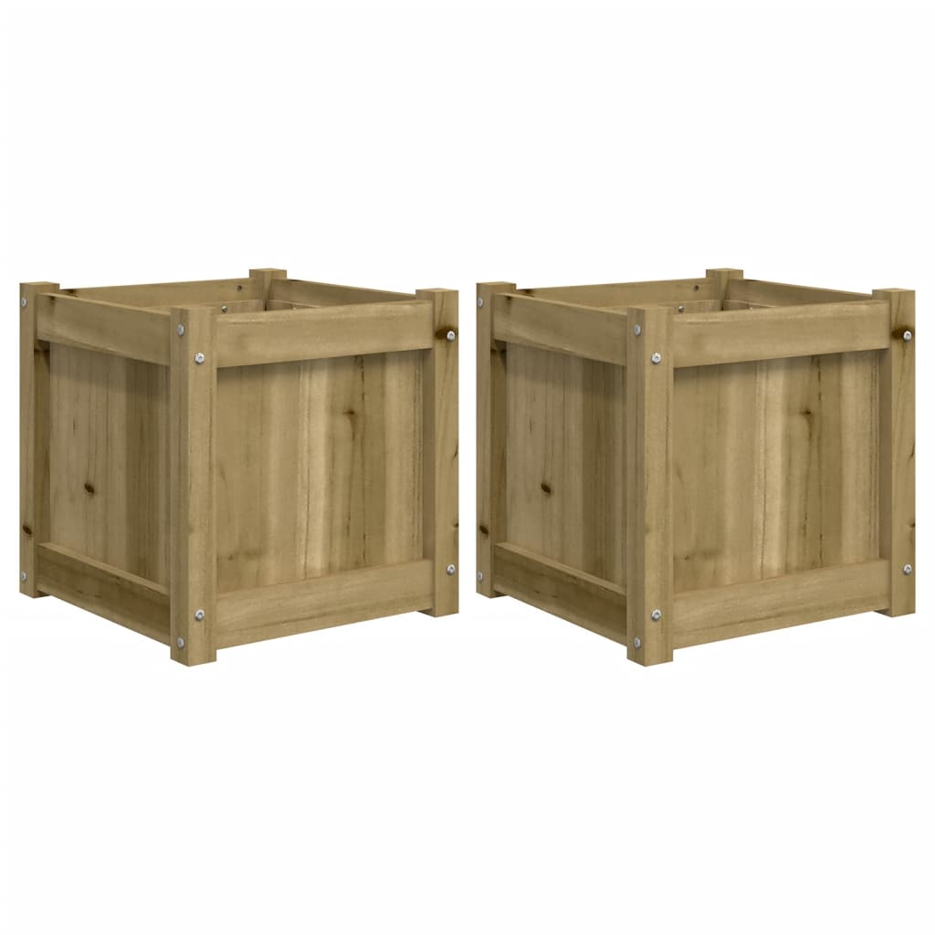 Plantenbakken 2 st cm geïmpregneerd hout is nu te koop bij PeponiXL, paradijselijk wonen!