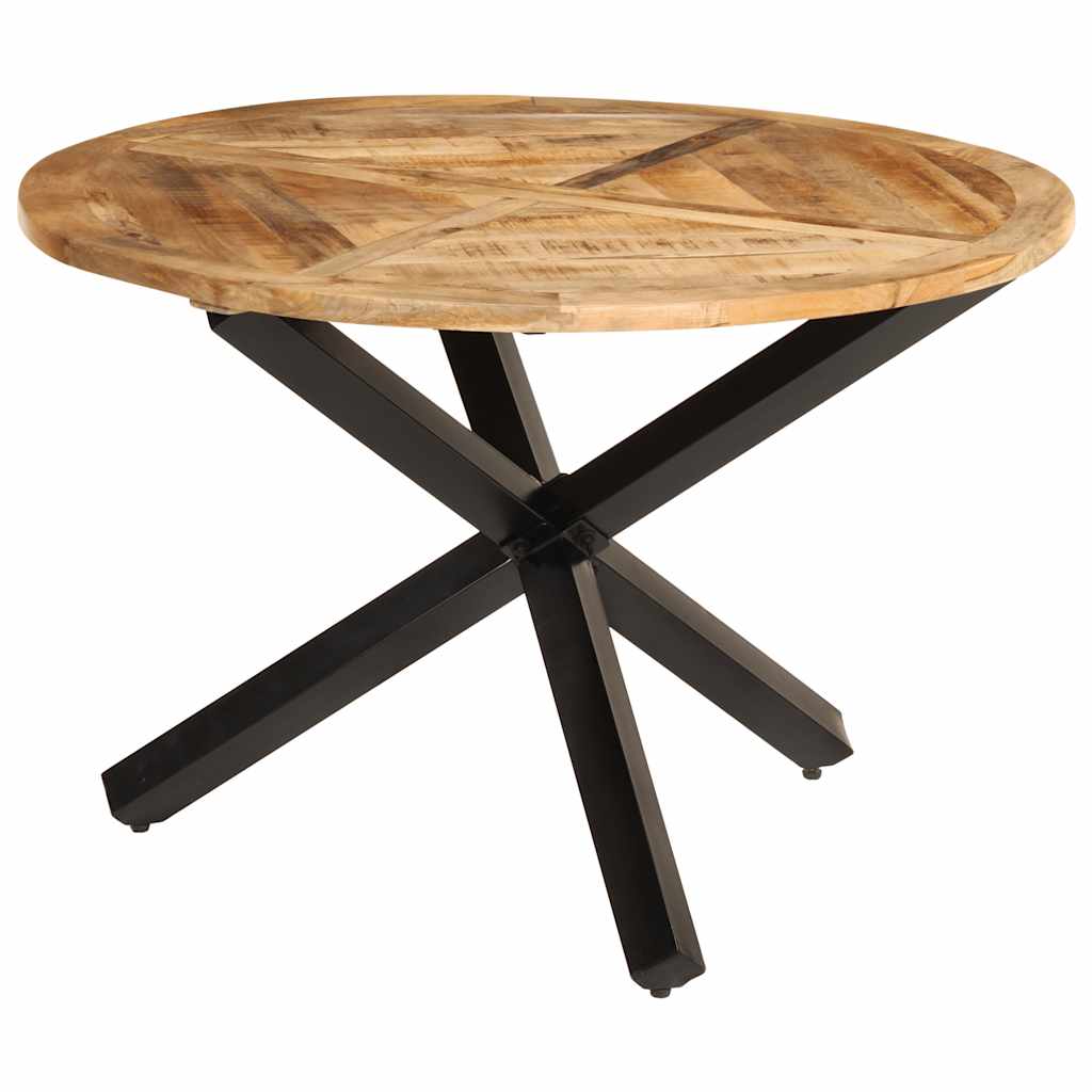 Eettafel Ø110x76 cm massief ruw mangohout is nu te koop bij PeponiXL, paradijselijk wonen!