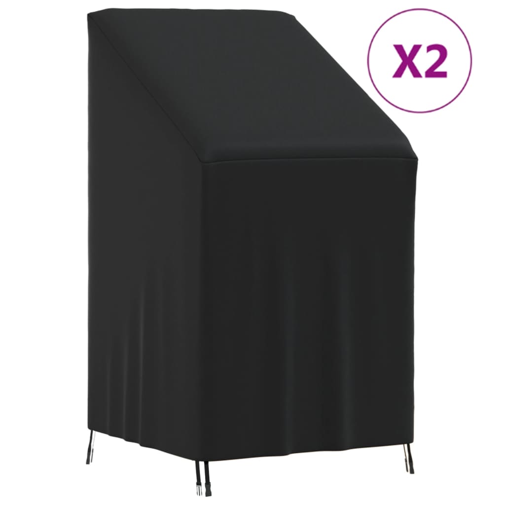 Tuinstoelhoezen 2 st 420D 70x70x85/125 cm oxford stof is nu te koop bij PeponiXL, paradijselijk wonen!