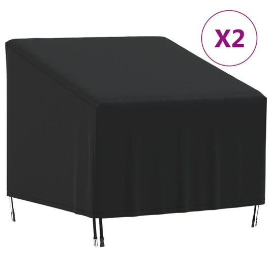 Tuinstoelhoezen 2 st 420D 90x90x50/75 cm oxford stof is nu te koop bij PeponiXL, paradijselijk wonen!