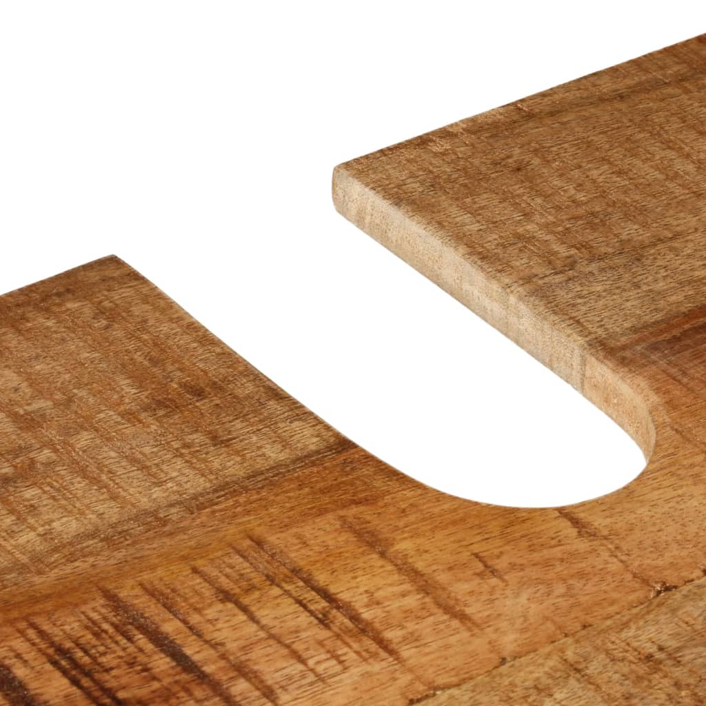Wastafelkast 55x35x60 cm ijzer en massief mangohout is nu te koop bij PeponiXL, paradijselijk wonen!