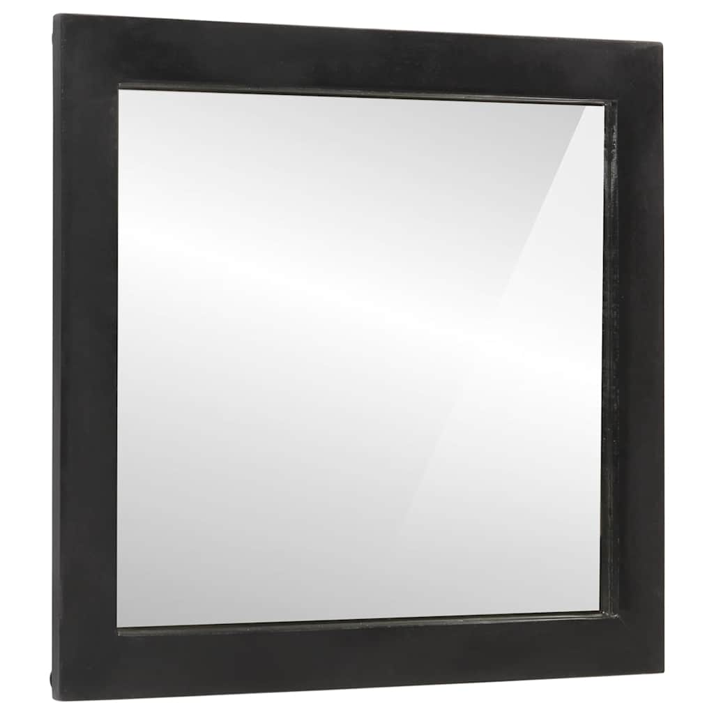 Badkamerspiegel 55x1x60 cm glas en massief mangohout is nu te koop bij PeponiXL, paradijselijk wonen!