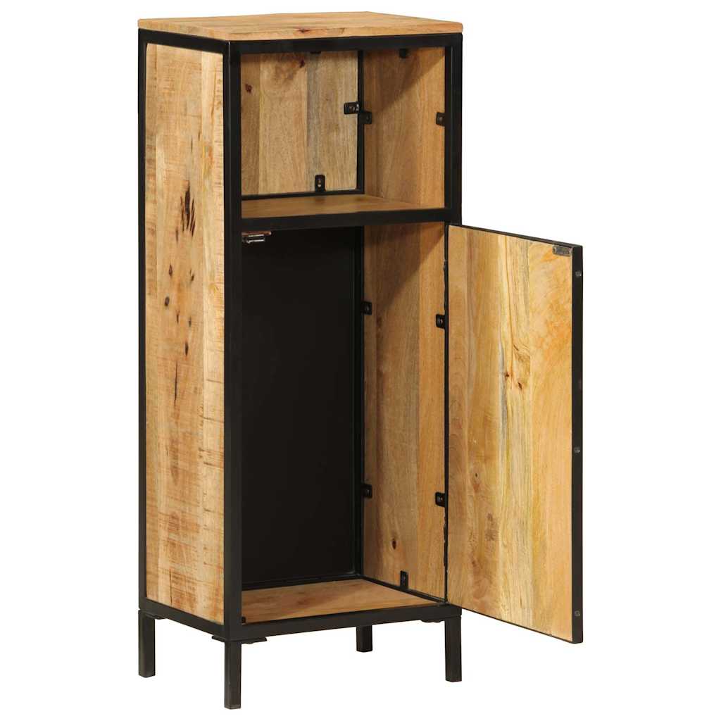 Badkamerkast 40x27x90 cm massief mangohout en ijzer is nu te koop bij PeponiXL, paradijselijk wonen!