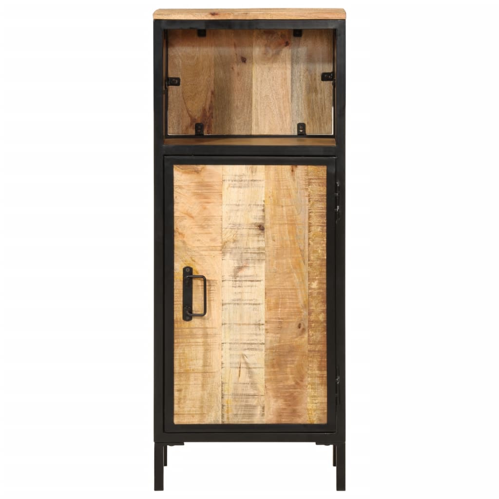 Badkamerkast 40x27x90 cm massief mangohout en ijzer is nu te koop bij PeponiXL, paradijselijk wonen!